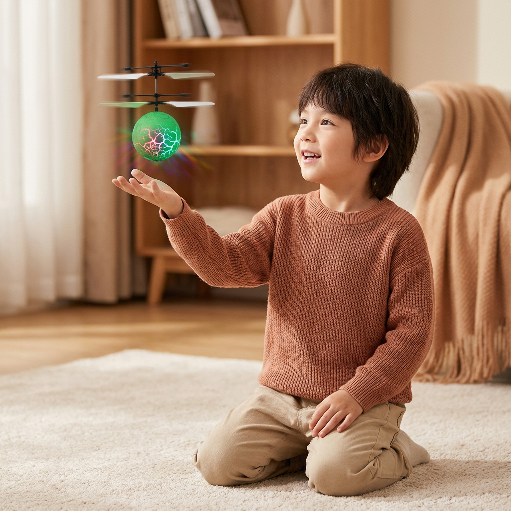 Handgesteuerter fliegender LED-Ball-Drohne für Kinder