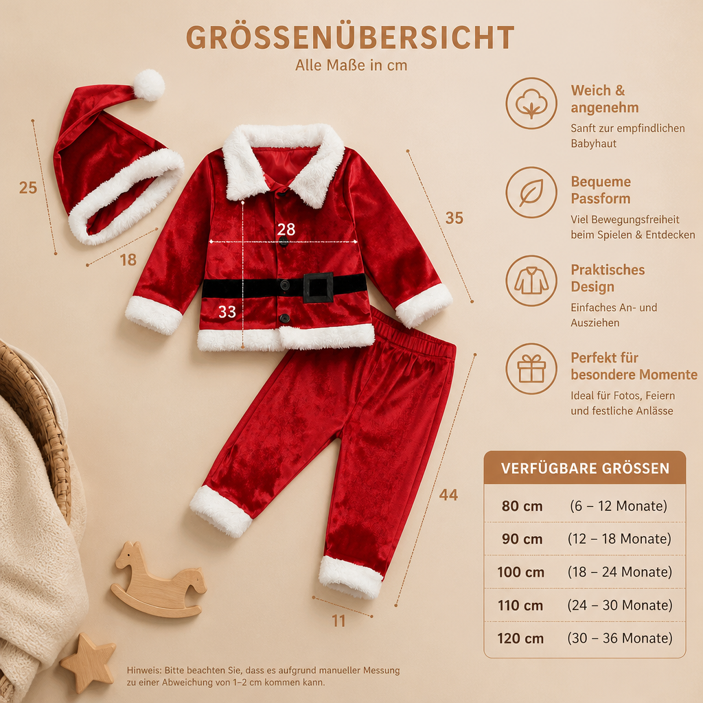 Weihnachtsmann-Kostümsets für Babys & Kleinkinder