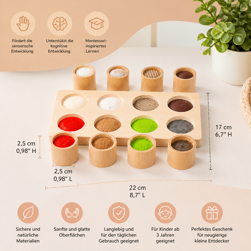 Montessori Fühlspiel – Sensorisches Lernspielzeug