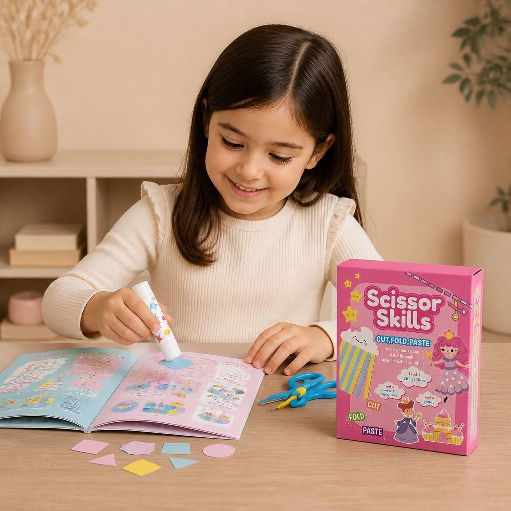 Scherenübungsbuch für Kinder – Sicheres Schneidetraining mit Kinderschere