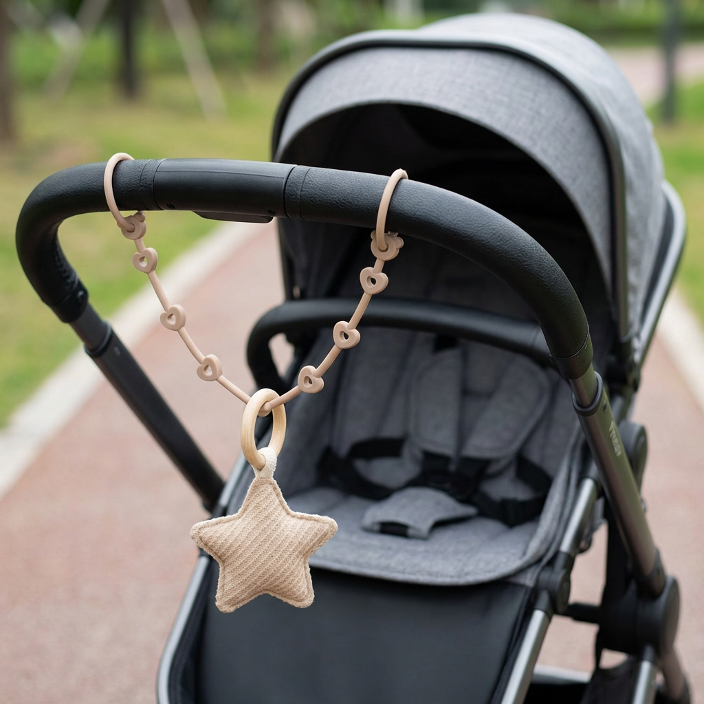 Silikon Baby-Kette mit Anti-Verlust-Schutz – für Schnuller & Spielzeug (5 Stück)
