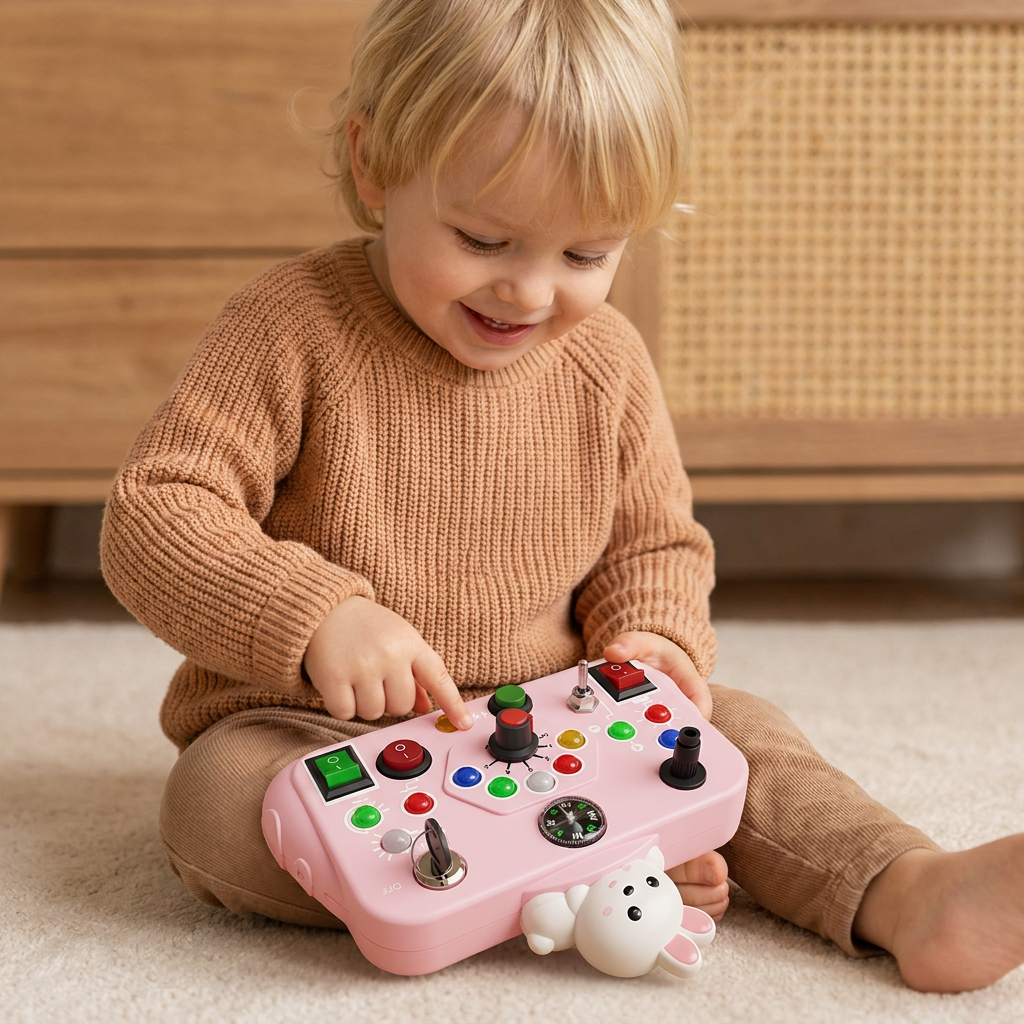 Montessori Aktivitätsspielzeug für Kinder – Lernspiel zur Förderung von Motorik, Verständnis & Kreativität