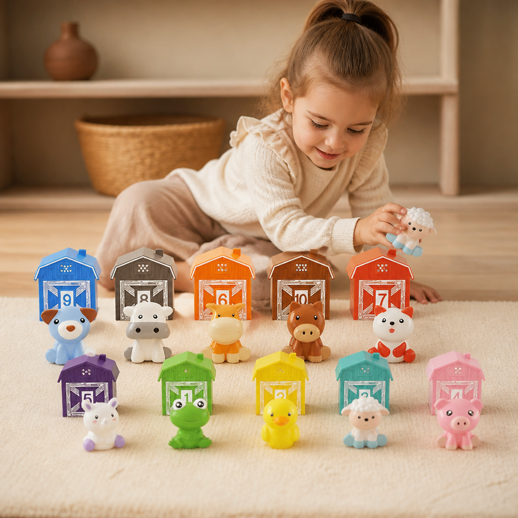 Montessori Farben & Zahlen Farm