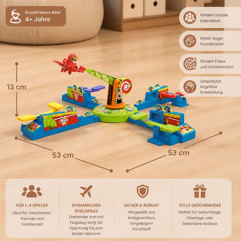 Interaktives Flugzeug-Brettspiel – Spannendes Mehrspieler-Familienspiel