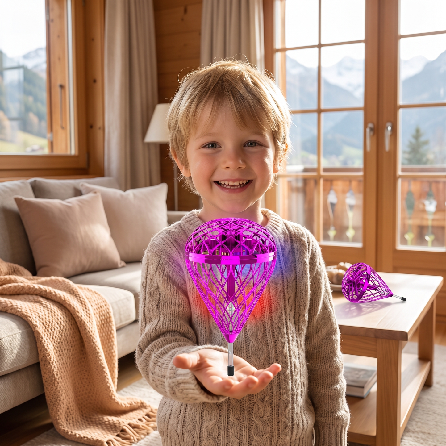 Fliegender Hüpf-Orb-Ball – Magisches Schwebe- & Wurfspielzeug für Kinder