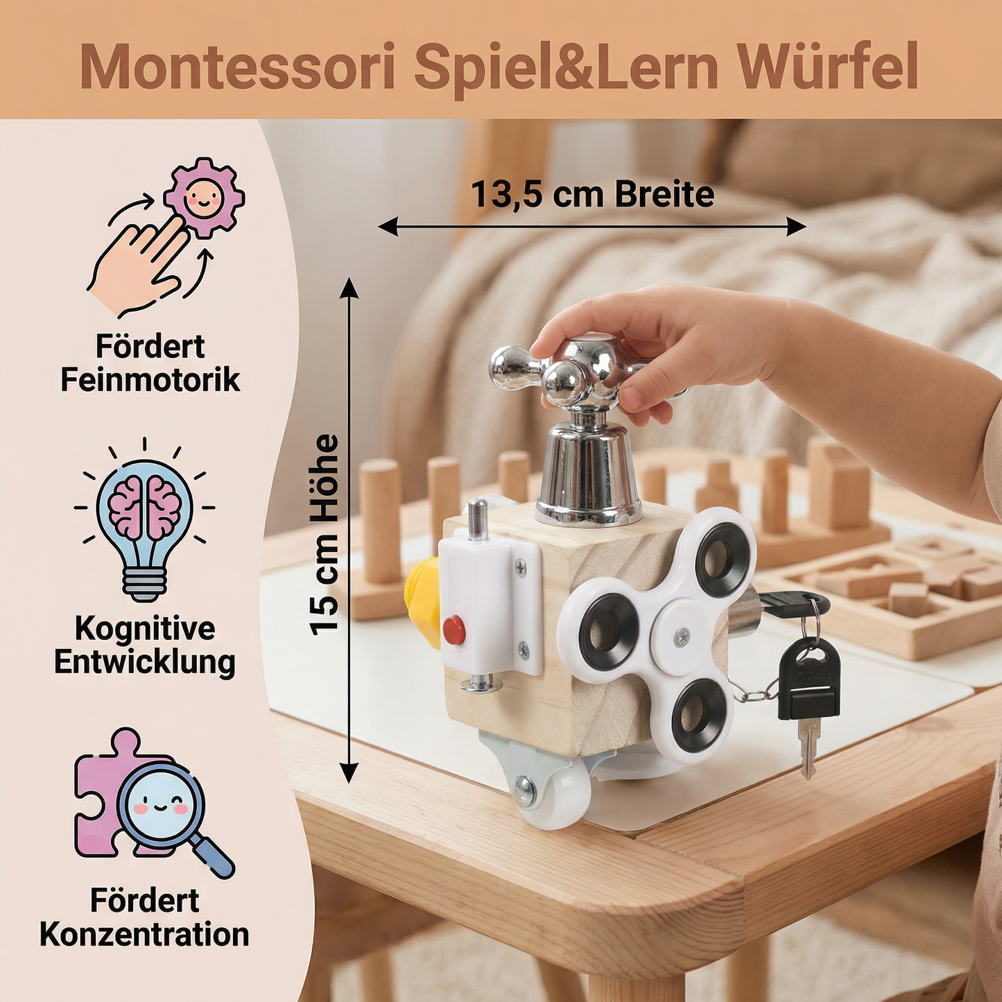 Montessori Spiel&Lern Würfel