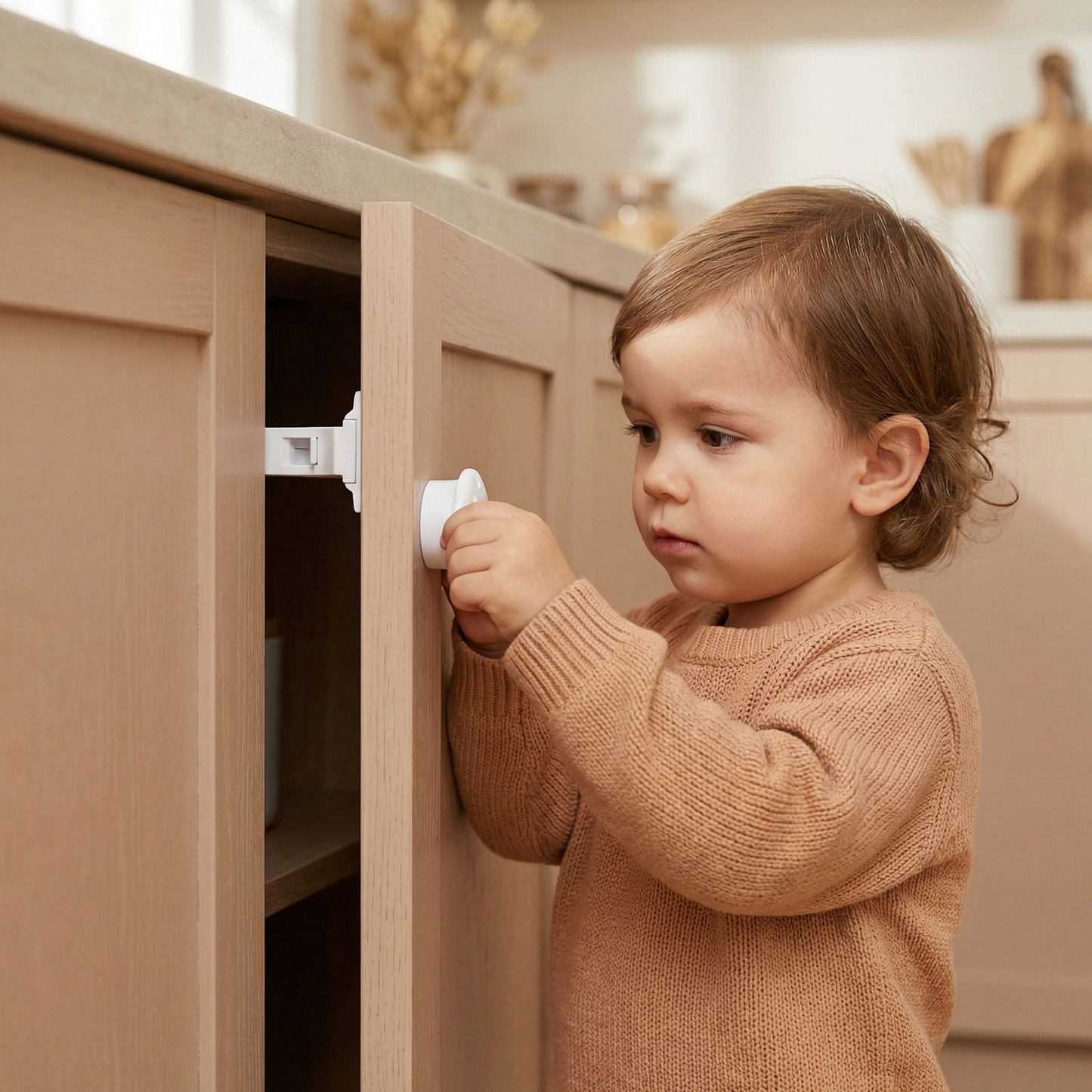 Magnetisches Kindersicherungs Schrank und Türen Set
