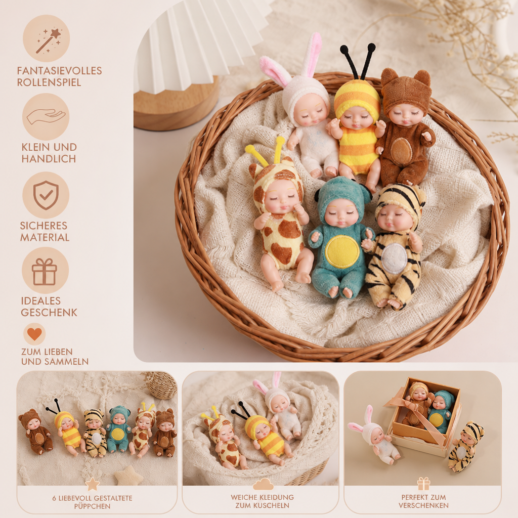 Mini-Feenprinzessinnen-Puppen-Anziehset