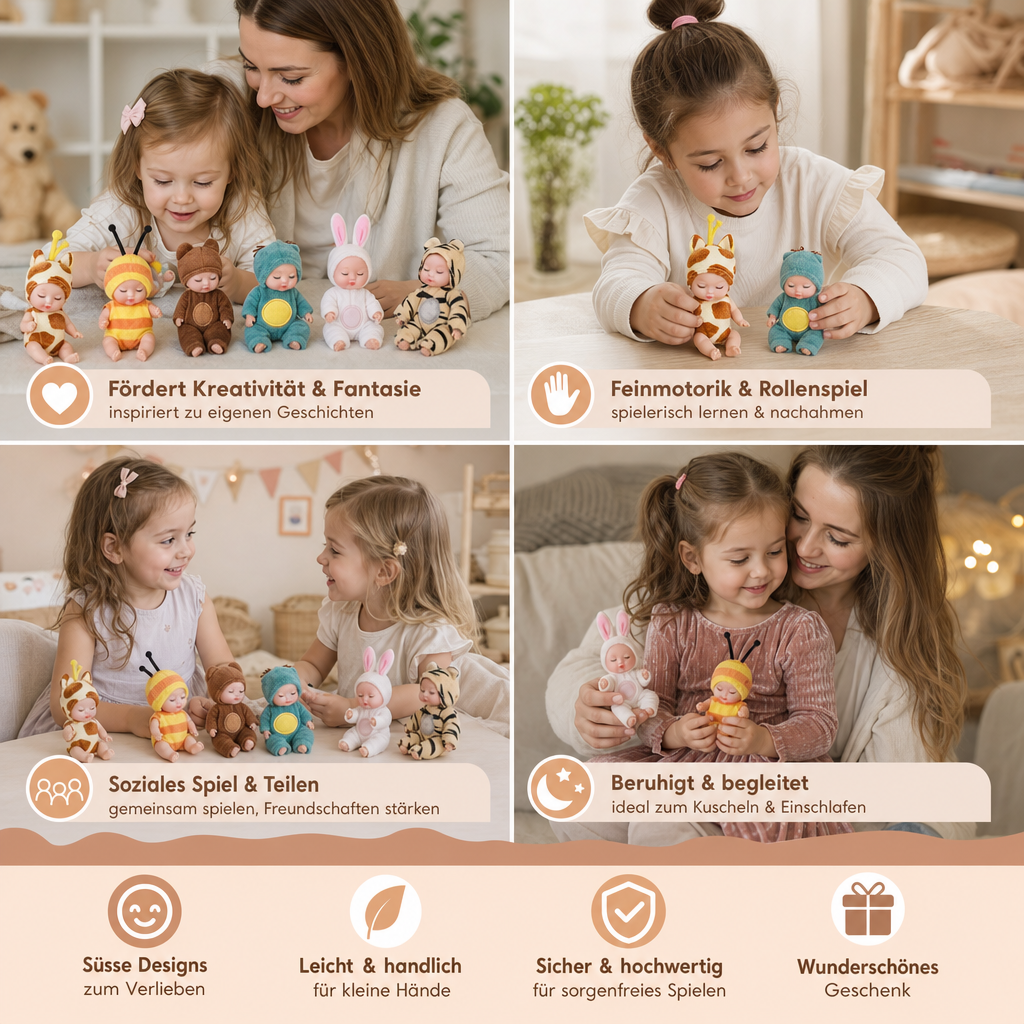Mini-Feenprinzessinnen-Puppen-Anziehset