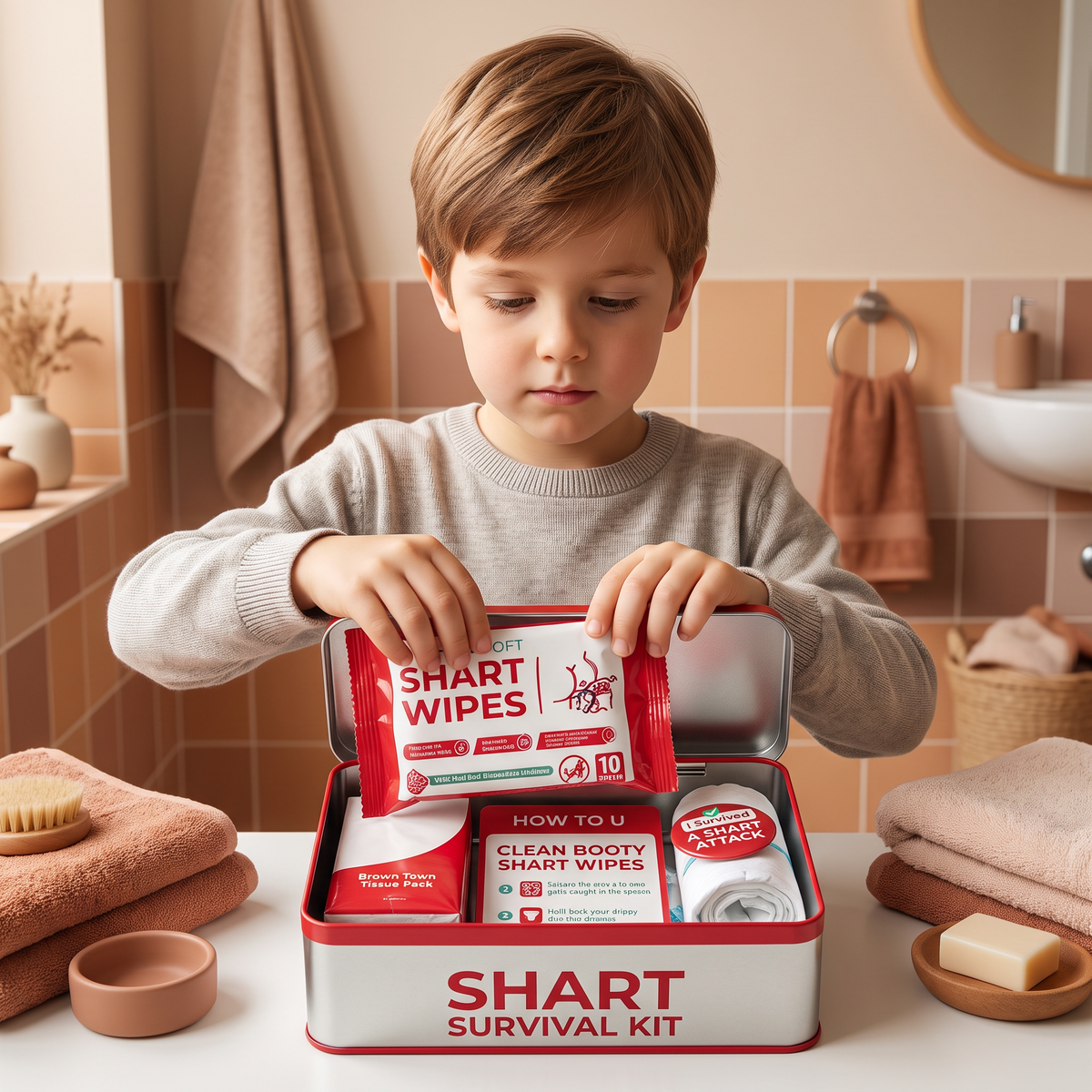 Lustiges "Shart Survival Kit“ – Ultimatives Scherzgeschenk-Set für peinliche Toilettenmomente
