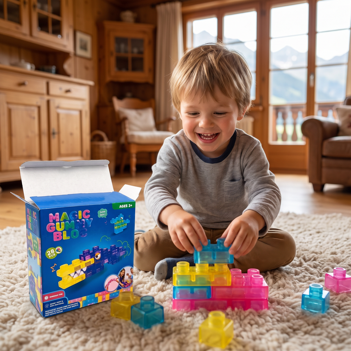 Sichere & weiche Squishy-Gelee-Bausteine für Kinder