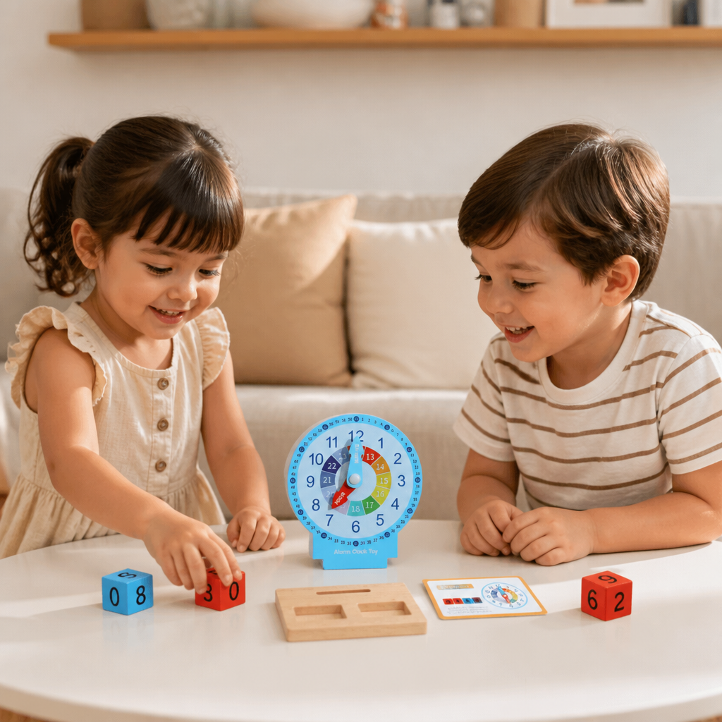 Pädagogisches Montessori Uhrzeit Lernspielzeug