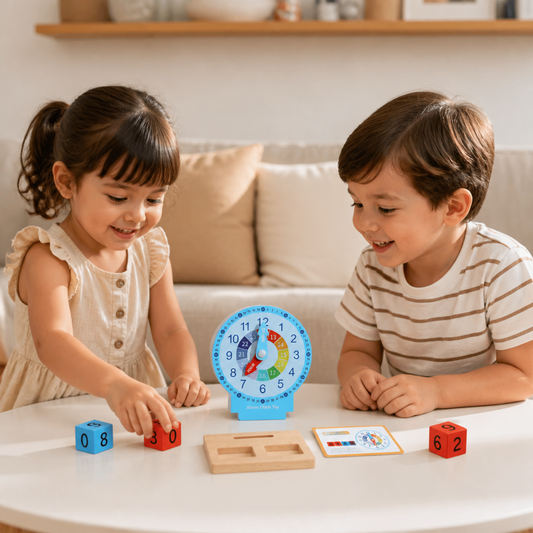 Pädagogisches Montessori Uhrzeit Lernspielzeug