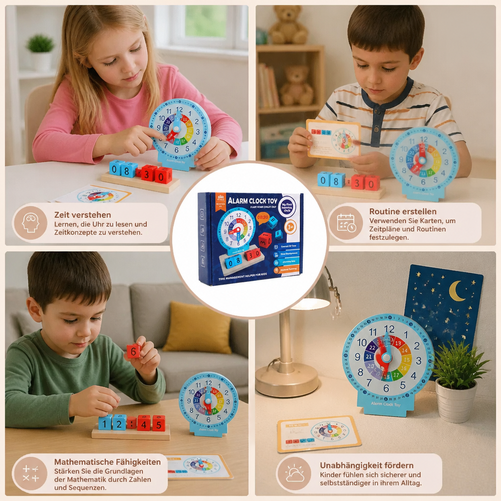 Pädagogisches Montessori Uhrzeit Lernspielzeug