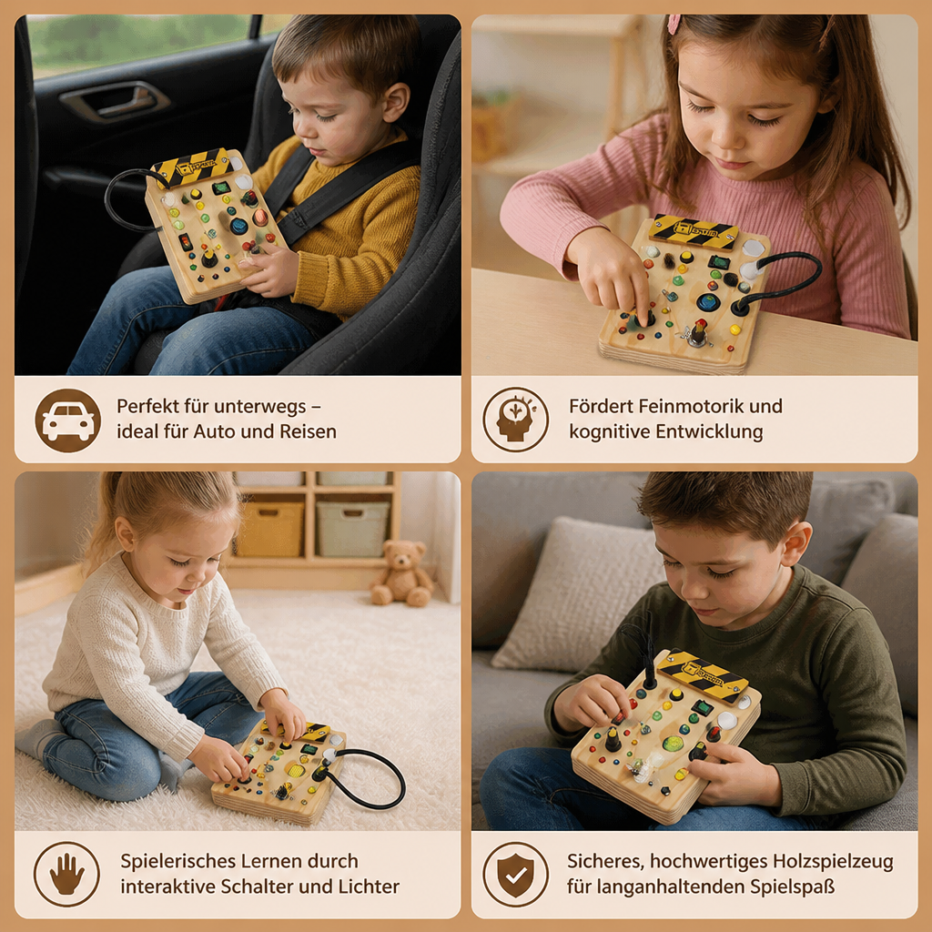Interaktives Montessori Lernbrett für Kinder