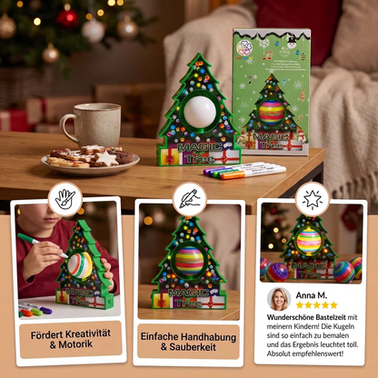 DIY-Weihnachts-Bastelset zum Bemalen drehbarer Anhänger