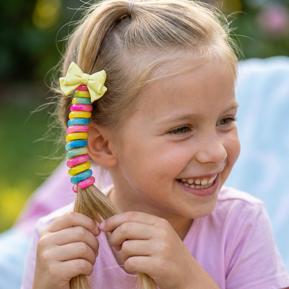 Süßes Spiral-Haargummi-Set für Kinder