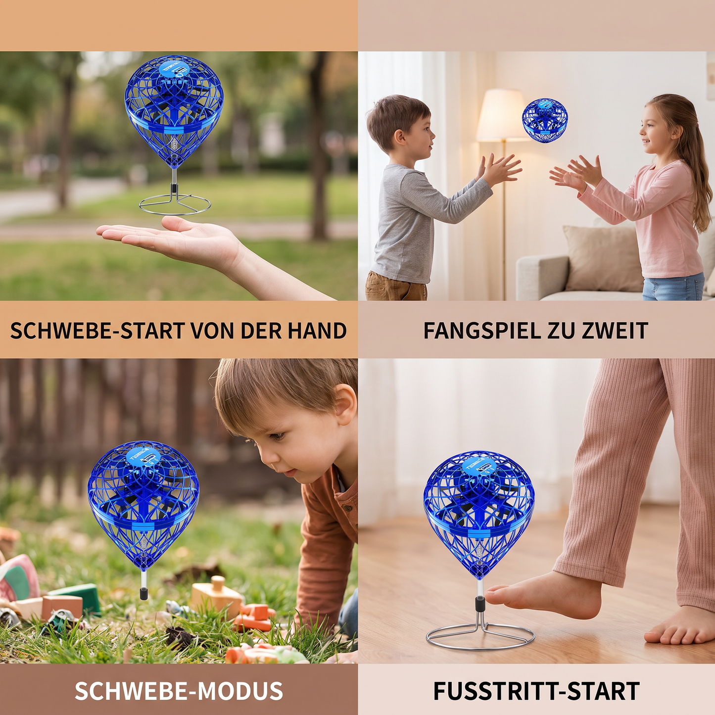Fliegender Hüpf-Orb-Ball – Magisches Schwebe- & Wurfspielzeug für Kinder