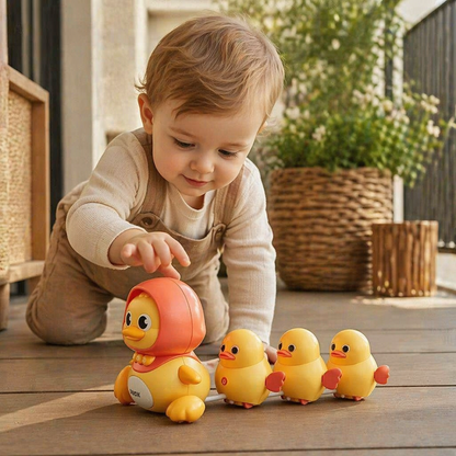 Entefamilie Krabbel- und Lernspielzeug mit Musik für Babys
