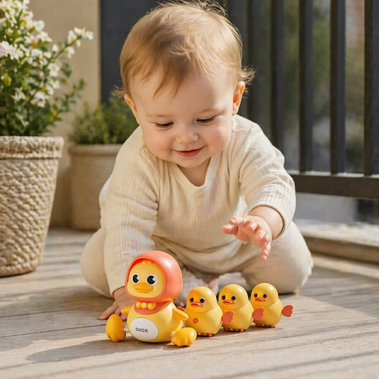 Entefamilie Krabbel- und Lernspielzeug mit Musik für Babys