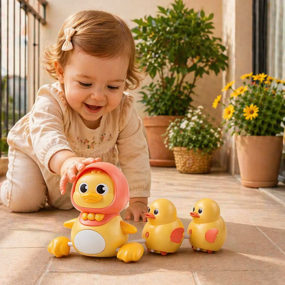 Entefamilie Krabbel- und Lernspielzeug mit Musik für Babys