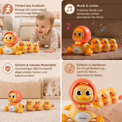 Entefamilie Krabbel- und Lernspielzeug mit Musik für Babys