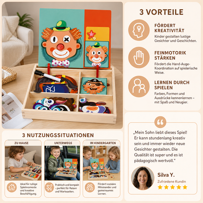 Magnetisches Holz-Anzieh- und Zuordnungsspiel – Kreatives Lernspielzeug