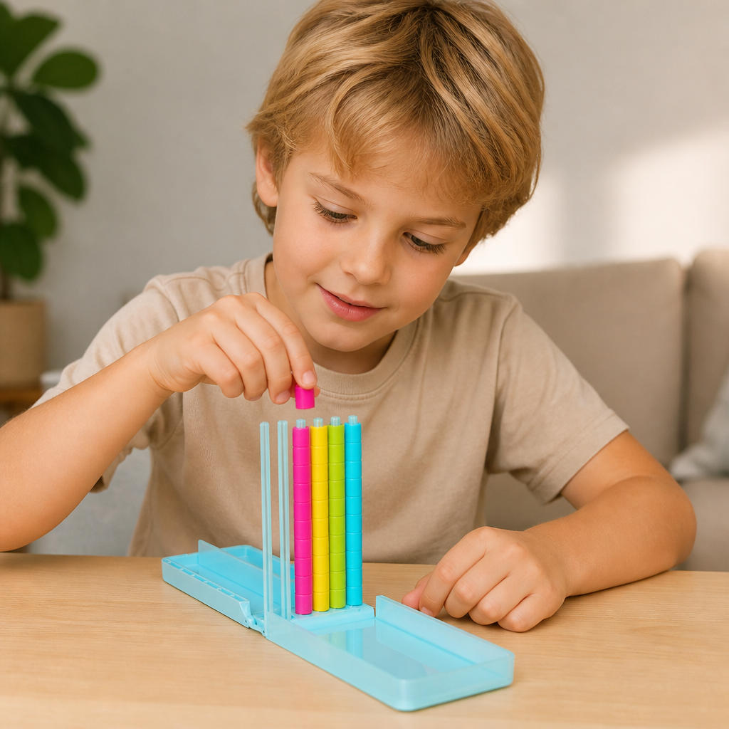 Mini-Farbstapel-Challenge – Tragbares Denk- und Geschicklichkeitsspiel