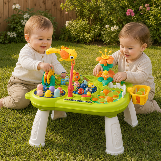 Kinder Multifunktionaler Spieltisch mit Vielen Spielstationen