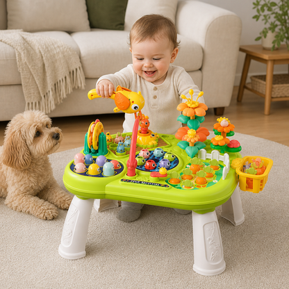 Kinder Multifunktionaler Spieltisch mit Vielen Spielstationen