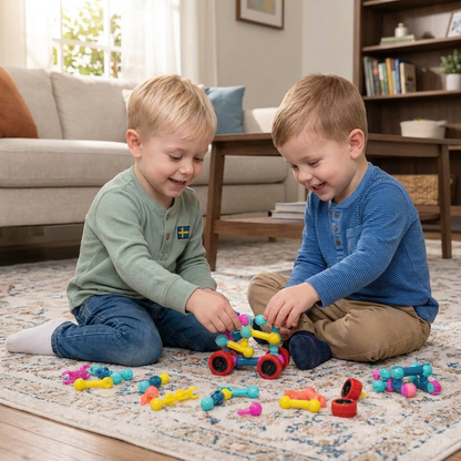 Pädagogisches DIY-Bauset mit beweglichen Gelenken