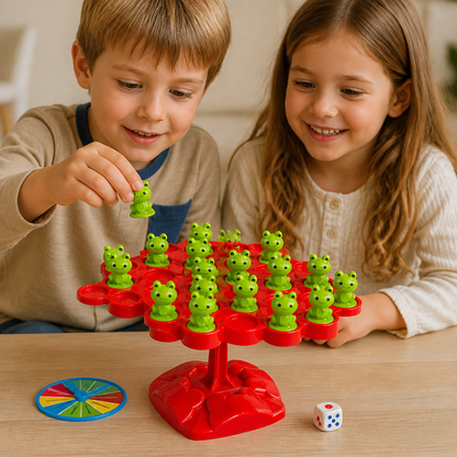 Frosch-Balancebrett – Geschicklichkeitsspiel für die ganze Familie