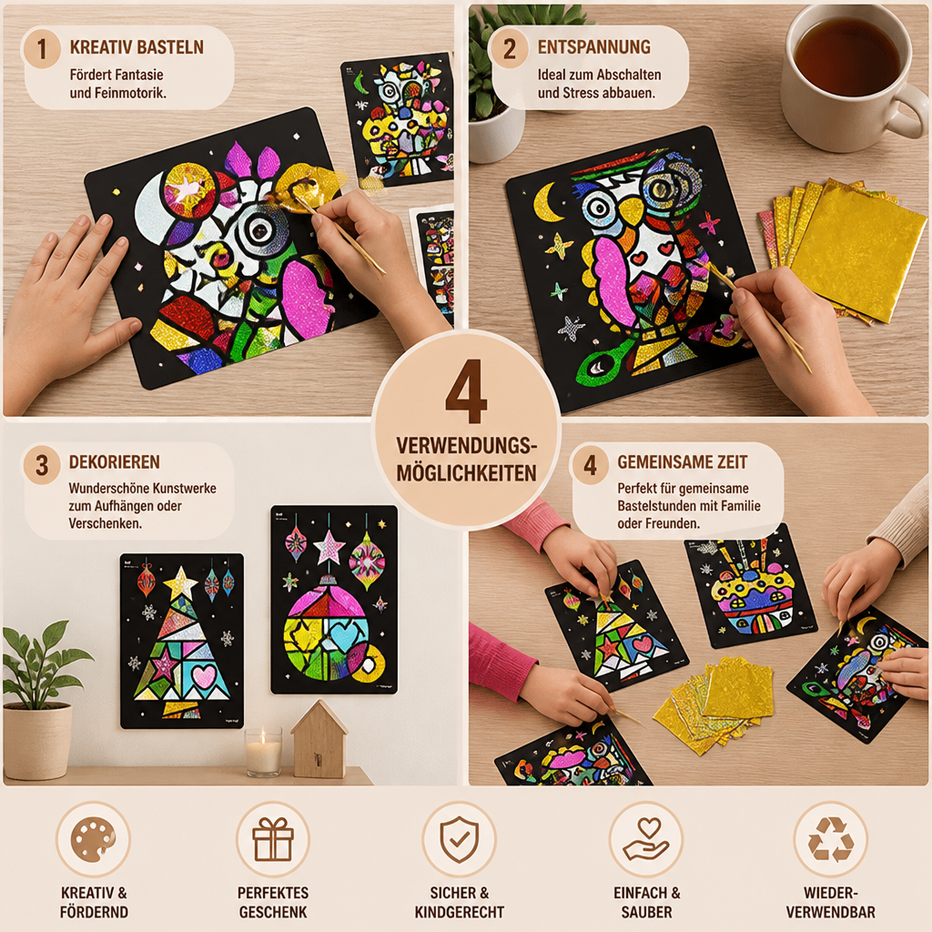 DIY-Folienkunst-Bastelset für Kinder