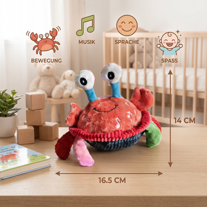 Interaktiver Musikalischer Krabbe mit Sprachfunktion – Bewegliches Lernspielzeug für Babys