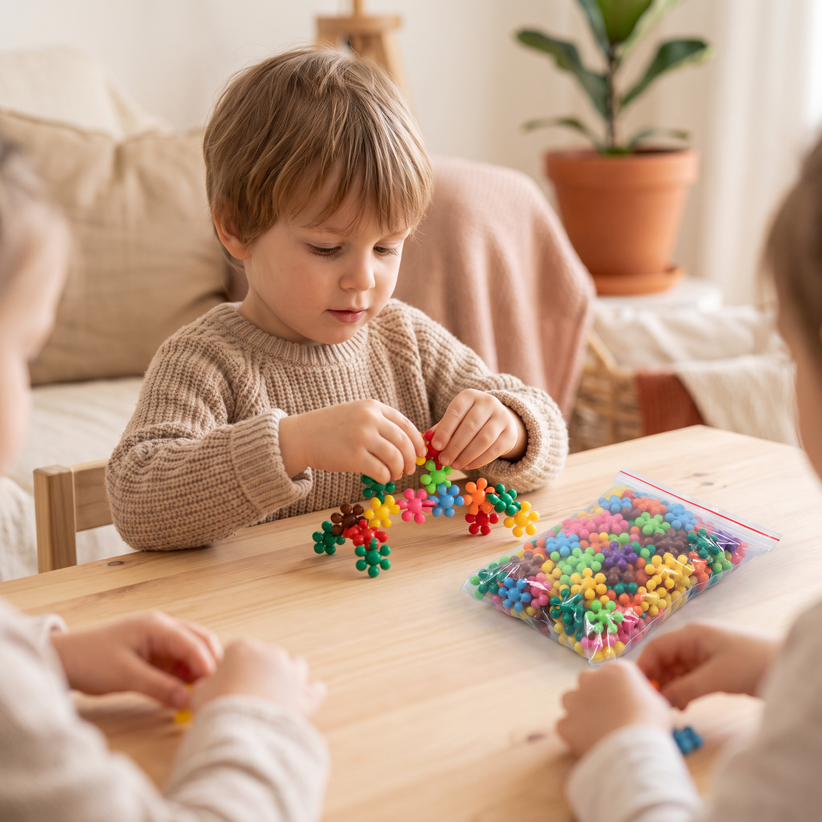 Montessori-Pflaumenblüten-Bausteinset