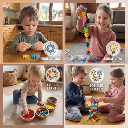 Montessori-Pflaumenblüten-Bausteinset