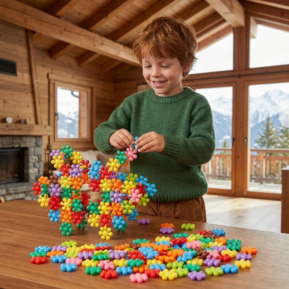 Montessori-Pflaumenblüten-Bausteinset