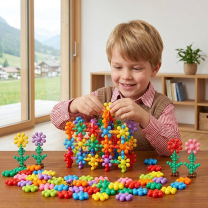 Montessori-Pflaumenblüten-Bausteinset