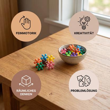 Montessori-Pflaumenblüten-Bausteinset