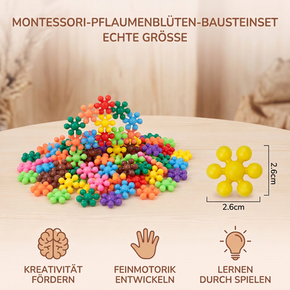 Montessori-Pflaumenblüten-Bausteinset