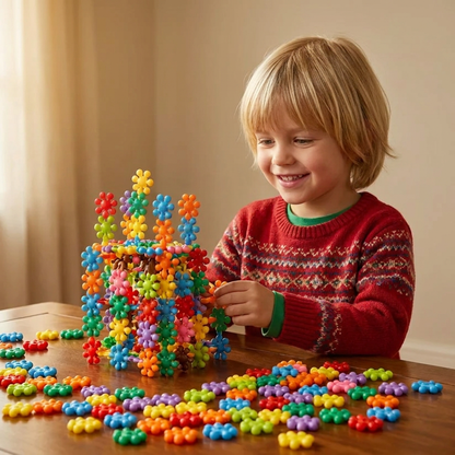 Montessori-Pflaumenblüten-Bausteinset