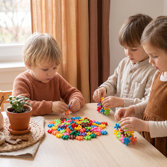 Montessori-Pflaumenblüten-Bausteinset