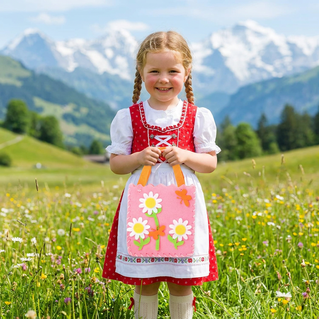 DIY-Niedliches Filz-Handtaschen-Nähset für Kinder