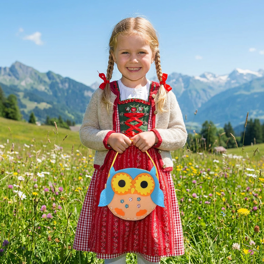 DIY-Niedliches Filz-Handtaschen-Nähset für Kinder