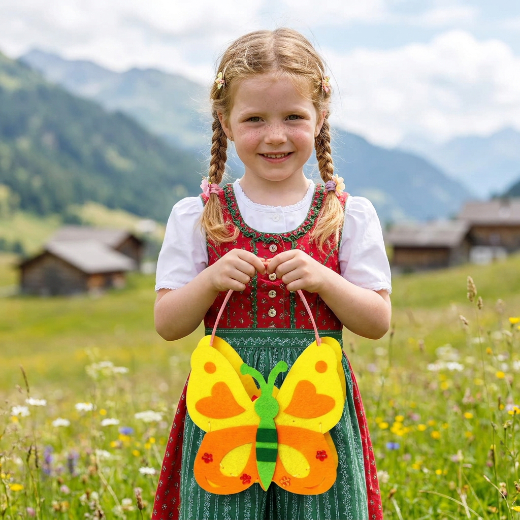 DIY-Niedliches Filz-Handtaschen-Nähset für Kinder