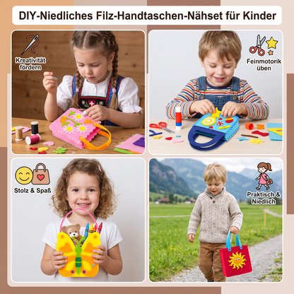 DIY-Niedliches Filz-Handtaschen-Nähset für Kinder