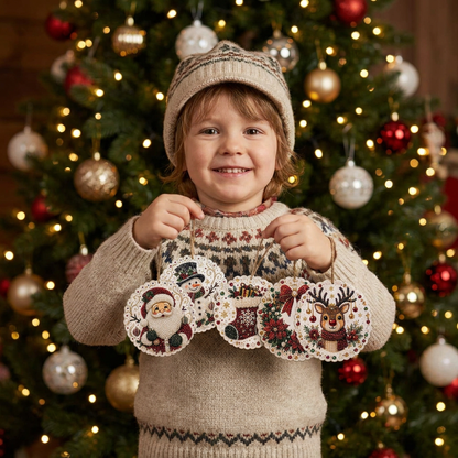 DIY-Weihnachts-Holzanhänger-Diamond-Painting-Set