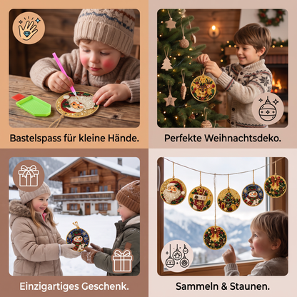 DIY-Weihnachts-Holzanhänger-Diamond-Painting-Set