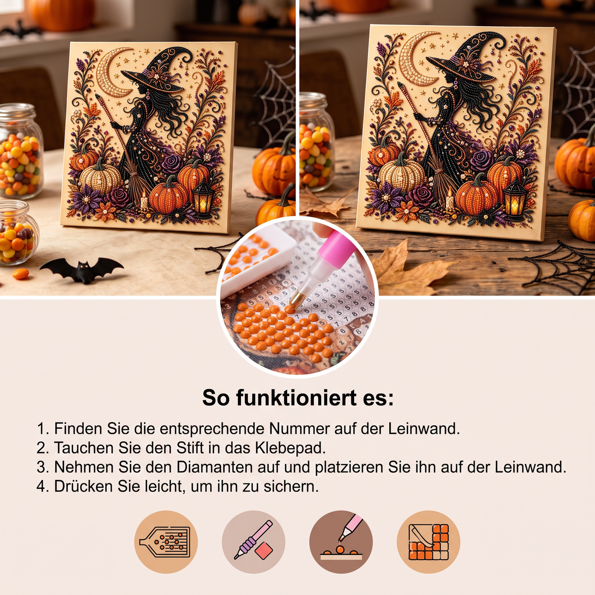 DIY-Halloween-Diamantmalerei-Set