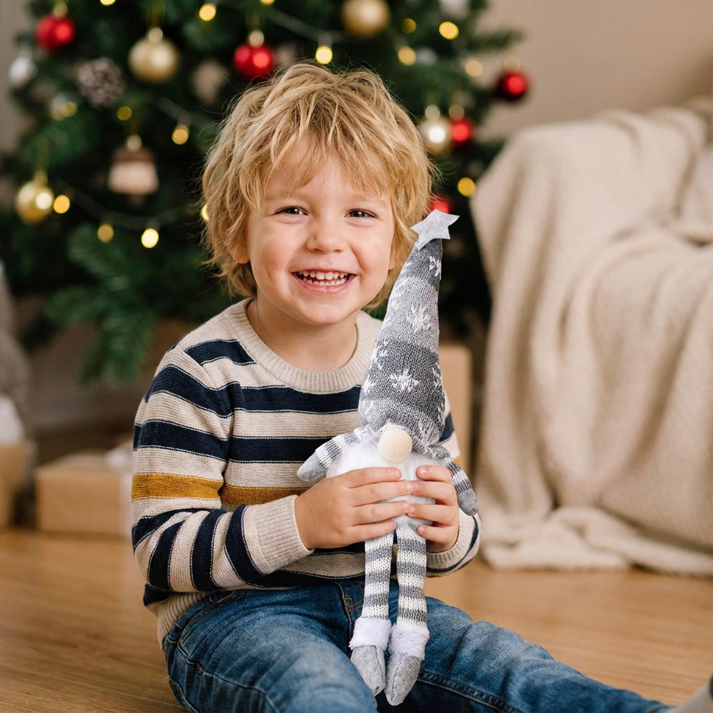 Leuchtende LED-Weihnachtswichtel-Dekorationen